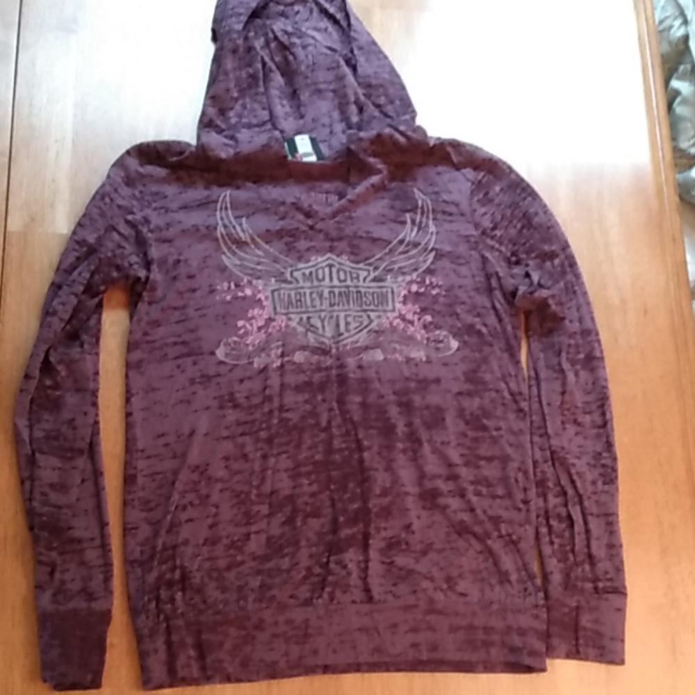Harley-Davidson purple burnout long sleeve top